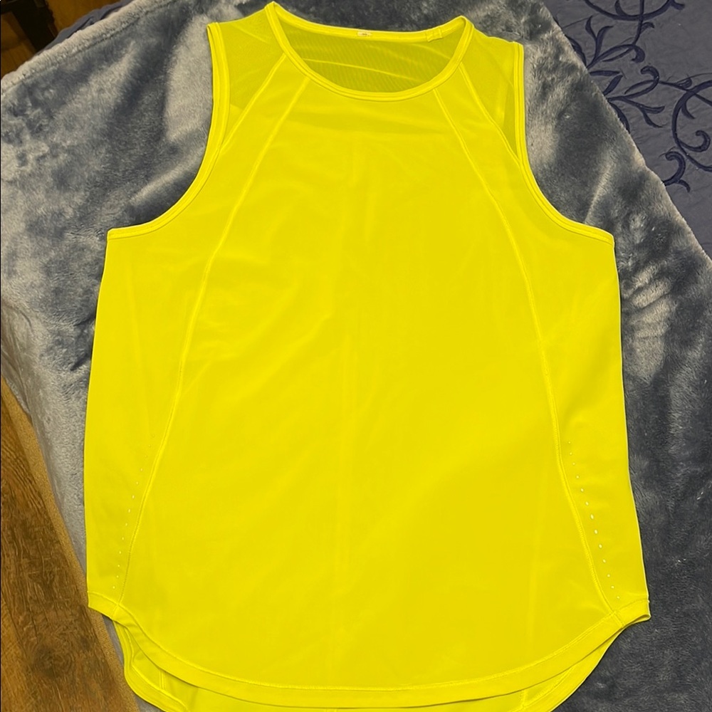 Luminous Yellow Sleeveless Tank
